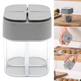 Storage Bottles 1-5Pc 4 In 1 Spice Jars Outdoor Camping Seasoning Container Box BBQ Jar For Home Kitchen