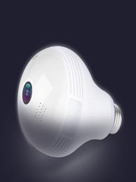 360 Degree Wireless IP Bulb Camera 1080P E27 Bulb Lamp Panoramic FishEye Smart Home Monitor Alarm CCTV WiFi Security Camera8304687