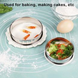 Baking Moulds Pizza Ring Reusable Mirror Polished Round Cake Mousse Mould