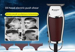 SHINON New Oil Head Carving Electric Clipper Salon Pushes White Nicks Special Hair Clipper Strong Power Professional Barber s2846608