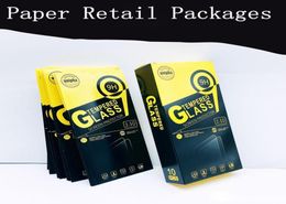 Empty Retail Package Paper Boxes 10pcs in Each Cheap Box Packaging for Premium 9H Tempered Glass Screen Protector iPhone Samsung H8241333
