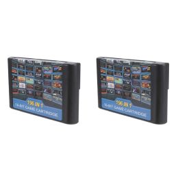 Accessories 2X 196 In 1 Multi Games Cartridge Batter Than 112 In 1 And 126 In 1 For Sega Mega Drive For PAL And NTSC