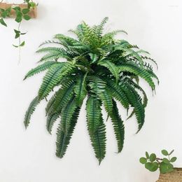 Decorative Flowers Outdoor Artificial Fern Realistic Uv Resistant For Home Garden Decor Reusable Faux Greenery Plants Wedding