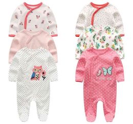 34pcs baby rompers salto a maniche lunghe vestiti neonati pigiami inverno bambine abiti da ragazzo vestiti a infantile caldo costumi 1039271359