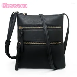Bag Women PU Leather Shoulder Strap Crossbody 2024 Casual Small Handbag Pocket Ladies Designer Zipper Female Messenger Purse