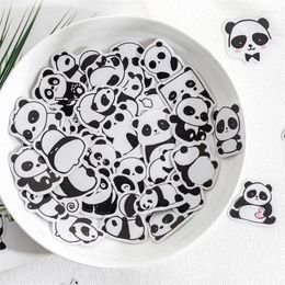 Gift Wrap 46 Pcs/lot Box Sticker Stickers Panda Roll Series Cute Hand-drawn Handbook Decorative Background Making Collage