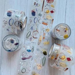 Gift Wrap Shiwu Studio Vintage Night Pray Glean Washi PET Tape For Card Making DIY Scrapbooking Decorative Sticker