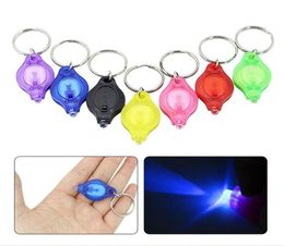 Mini Novelty LED Torch Keychain Lighting Portable Keyring Light Flashlight Key Chain Emergency Camping Lamp Backpack Lights9059340