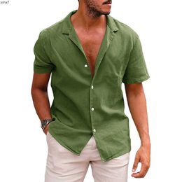 Mens Casual Shirts Mens Hawaiian Floral Shirt Loose Tropical Holiday Linen Beach 6P46