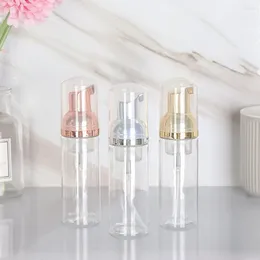 Storage Bottles 1PC 30/50/80ml Plastic Foam Pump Bottle Empty Face Eyelashes Cosmetic Cleaner Soap Dispenser Rose Gold