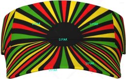 Berets Jamaica Flag Sun Visor Hat Fashion Empty Top Baseball Cap Golf Tennis For Women Men