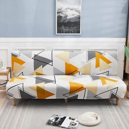 Chair Covers Geometric Folding Sofa Bed Cover Spandex Stretchdouble Seat Slipcovers For Living Room Print