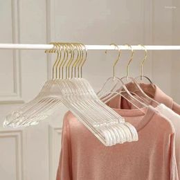 Hangers 10Pcs Transparent Acrylic Hanger For Adults And Children Pants Organiser Wardrobe Save Space High Quality