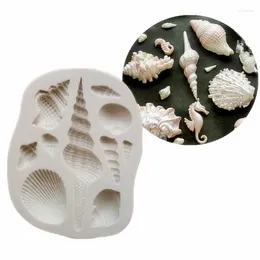 Baking Moulds Ocean All Kinds Of Shell Scallop DIY Silicone Sugar Turning Tool Chocolate Mold Cake