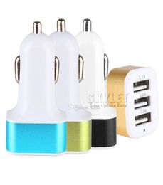 SKYLET Car Charger 5V Dual 3 Ports Charging Adapter 3U Compatible for Samsung Huawei LG2194076