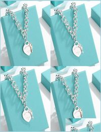 Pendant Necklaces Pendant Necklaces Sweater Chain Design Brand Key Heart Necklace Gold Sier For Women Jewellery Gift Drop Delivery 22903817