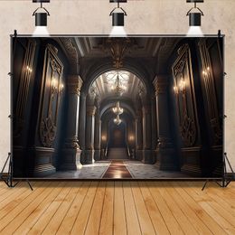 Palace European Style Retro Building Theme Photography Backdrops Props Theater Opera Old Church Photo Studio Background EE-04