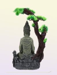 Resin Ornament Zen Figure Exquisite Antique Unique Creative Aquarium Buddha Statue Decorations8443402