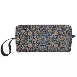 Storage Bags Turkish Antique Tabriz Persian Rug Makeup Bag Women Travel Cosmetic Organiser Cute Ethnic Boho Geometric Toiletry