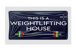 This is a Weightlifting House Flag 3x5Feet Decoration Flag With Brass Grommets 9536904