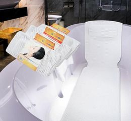 CushionDecorative Pillow PVC Foam Breathable 3D Mesh Layers Bath Cushion With Full Body Tub NonSlip Spa Bathtub Mat Mattress Pad4094045
