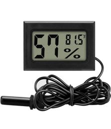 Hygrometer Moisture Temperature Meter Reptile Aquarium Thermometers Digital LCD Indoor Outdoor Humidity Meters Gauge for Tank6342313