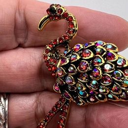 Brooches Flamingo Brooch Men And Women Universal Bird Animal Fashion Dress Accessories Enamel Pin