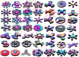 120 types In stock spinner toy Rainbow hand spinners Tri- Metal Gyro Dragon wings eye finger toys spinning top handspinner witn box3229739