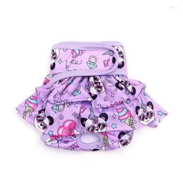 Dog Apparel Q1QC Diaper Sanitary Panties Princess Dogs Underwear Jumpsuits For Girl Female Puppies Waterproof Pet Shorts