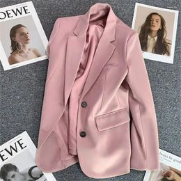 Women's Suits 2024 Korean Version Loose Spring Autumn Suit Jacket Blazer Fashion Versatile Casual Coat Top Casaco Feminino