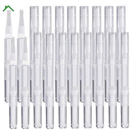 Storage Bottles 20pcs 3ml Nail Twist Pens Empty Oil Pen With Brush Cuticle Cosmetic Container For Lip Gloss Eyelash Growth Liquid