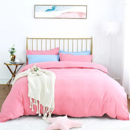 Bedding Sets Four-Piece Set Cotton&Polyester High-Quality Brushed Thickened Warmth Smooth And Soft Sheet Quilt Cover Pillowcases