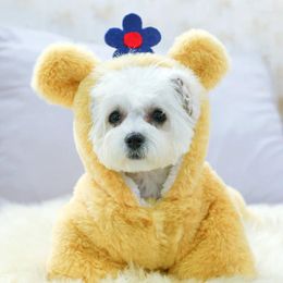 Dog Apparel Winter Cute Warm Jumpsuit Coat Outfit Small Clothes Garment Yorkie Bichon Poodle Schnauzer Jacket Pet Clothing