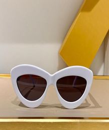 White Cat Eye Sunglasses for Women Summer Sun Glasses Shades outdoor UV400 Protection Eyewear with Box7838385