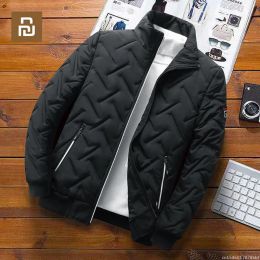 Accessories Youpin Autumn Winter Jacket Men Bomber Jacket Casual Thicken Cotton Padded Jacket Slim Fit Men Fashion Clothing Streetwear Coat