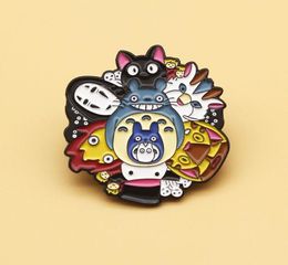 Cute Anime Character Collection Enamel Pin Faceless Male My Neighbour Totoro Mix Badge Child Brooch Anime Lovers Accessories8447740