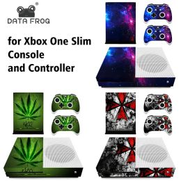 Stickers Skin Sticker Decal Cover for Xbox One S Console & Controllers Protective Stickers for Xbox One Slim Console & Controllers