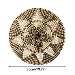 Decorative Figurines Round Rug Seagrass For Area Rugs Rattan Decor Boho Carpets And Living Room Dining Wall