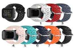 Silicone Replacement Straps Band Universal For Fitbit Versa 2 Lite SE Galaxy Watch Active 2 Classic 20mm 22mm Wrist Strap Band8220090