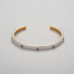 French Fashion Vintage Opening Contrasting Enamel Inlaid Zircon Bracelet for Women's High-end Light Luxury Layered Charm Jewellery