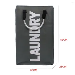 Laundry Bags Collapsible Dirty Clothe Basket Aluminium Handles Foldable Storage Cube Bin Waterproof Toys Organiser