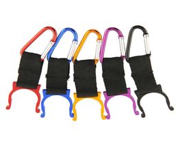 Alloy Water Bottle Carabiner Clip Bottle Holder Buckle Drinkware Handle Camping Snap Hook Clipon for Outdoor Sports1421896