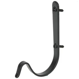 Garden Decorations Curved Hook Plant Bracket Decoration 70mmx42mmx9mm Black White Iron Material Metal Wind Chimes For Flower Pot Bird Feeder