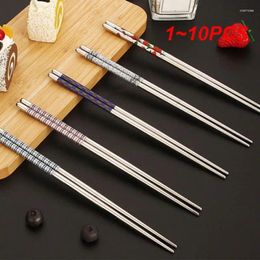 Chopsticks 1-10PCS High Quality Porcelain Versatile Beautiful Cutlery Set Sushi Utensils Ergonomic Non-slip