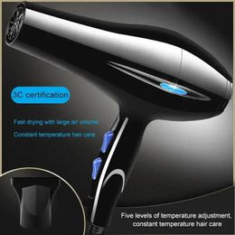 Negative Ion Hair Dryer Constant Temperature Care without Hurting Light and Portable Essential for Home Travel 240412