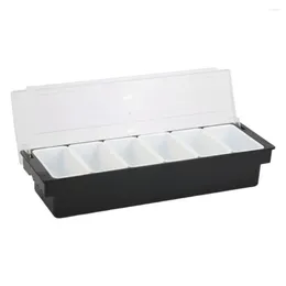 Storage Bottles Seasoning Box Organiser Food Presentation Tray Restaurant Supplies Fruit Veggie Condiment Caddy For Bartending