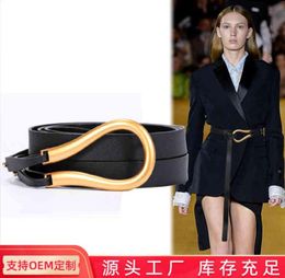 Waistbands Belt women039s style fashion versatile horseshoe button decorative suit with shirt and waist seal5932228