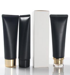 Empty Plastic Bottles 100ml Portable Travel Tubes Squeeze Cosmetic Containers Cream Lotion Black Cosmetic Refillable9752320