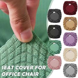 Chair Covers Spandex Polyester Cushion Cover Stretch Dining Seat Case Without Backrest Protector For Chairs El Ho A5E6