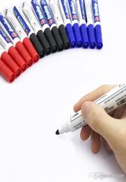 Black Red Blue Erasable Pens Office School Point 01inch Smooth Writing Pens Whiteboard Writing Erasable Markers Pen XDH1326 T039897093